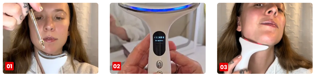 Glokore LED Skin Sculptor Use