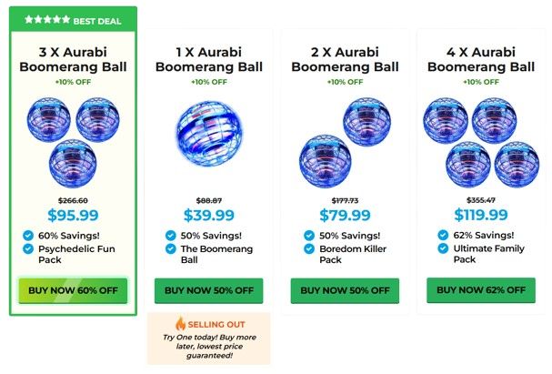 Aurabi-Ball-Pricing