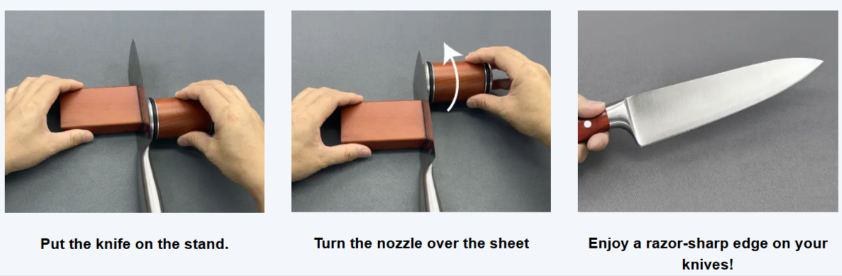 Bladeon Rolling Knife Sharpener how to use