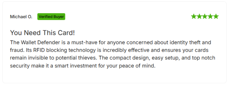 Wallet Defender Customer Reviews